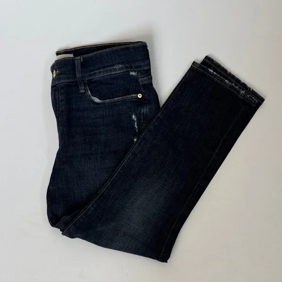 Frame Le Garcon Crop Relaxed Straight-Leg Jeans in Covant Size 29 - Picture 4 of 12